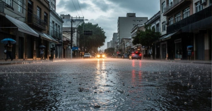 Calor e nuvens marcam o início da mudança no tempo em SC | Foto: Imagem gerada com auxílio de IA/4oito