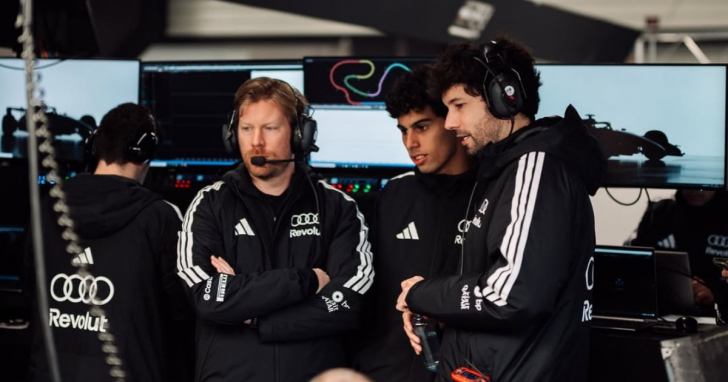 Audi realiza primeiro teste da Fórmula 1 em 2026 com o brasileiro Gabriel Bortoleto em ação  Foto ReproduçãoAudi