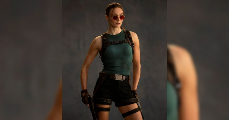 Sophie Turner aparece caracterizada como Lara Croft no primeiro visual oficial de Tomb Raider | Foto: reprodução/Prime Video