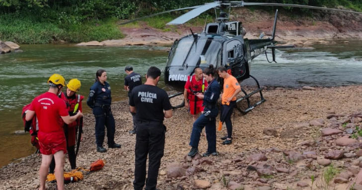 Corpo de adolescente é encontrado em rio de Orleans | Foto: SAER