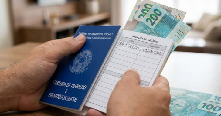 novo salário mínimo começa a ser pago nesta segunda | Imagem gerada por IA