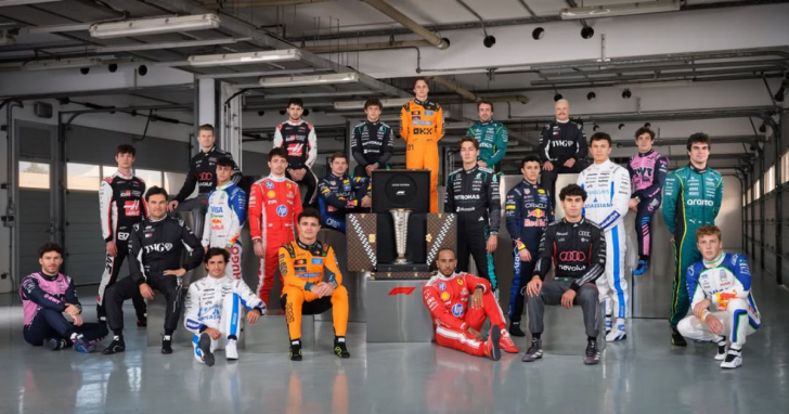 Grid de 2026 da Fórmula 1 conta com 22 pilotos, o que não acontecia desde 2016 | Foto: Reprodução/Fórmula 1