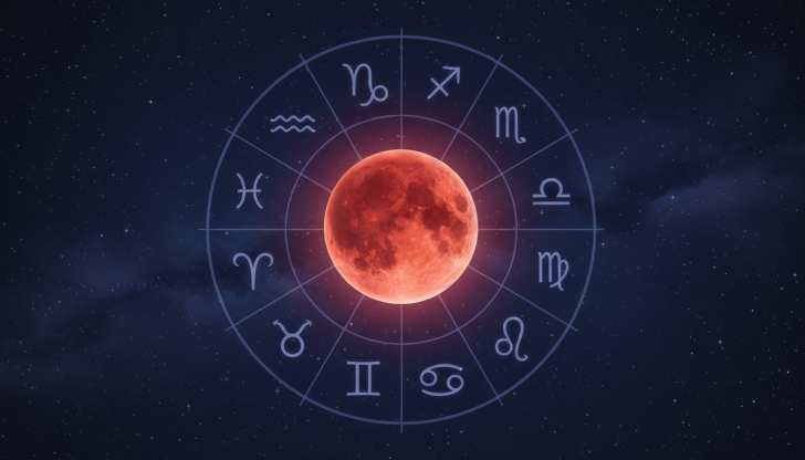 Eclipse lunar costuma chamar atenção para o equilíbrio entre sentir e organizar | Imagem: Whisk/Portal 4oito