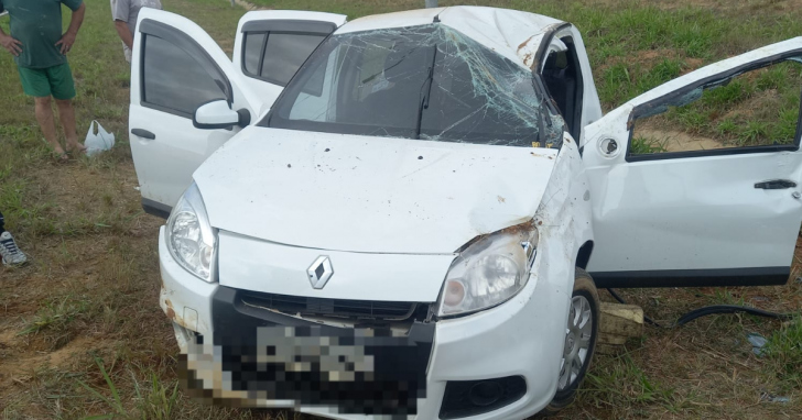 Idosa de 75 anos fica ferida após acidente | Foto: CBMSC/4oito
