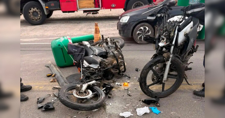 Acidente entre carro e moto mobilizou equipes de emergência na SC-434, em Garopaba I Foto: Garopabasc/4oito