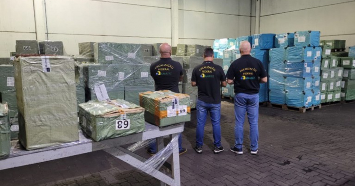 Quase 500 mil produtos não homologados foram apreendidos - Foto: Divulgação/Receita Federal