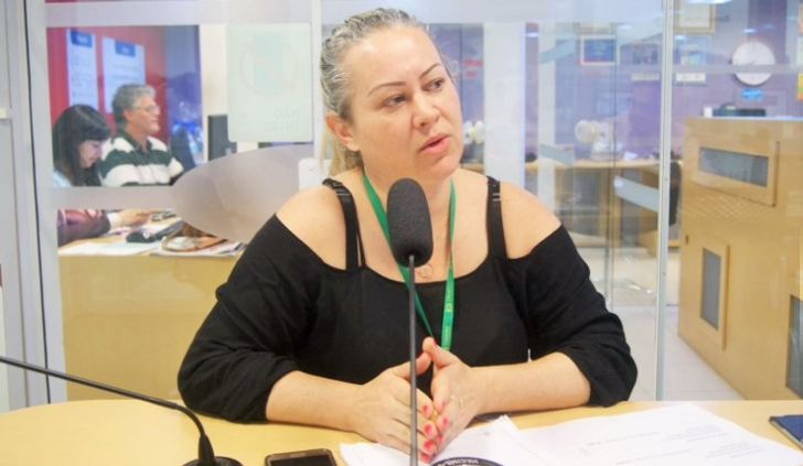 Patrícia carvalho, coordenadora do Programa de Imunização da Vigilância Epidemiológica de Criciúma (foto: Clara Floriano)