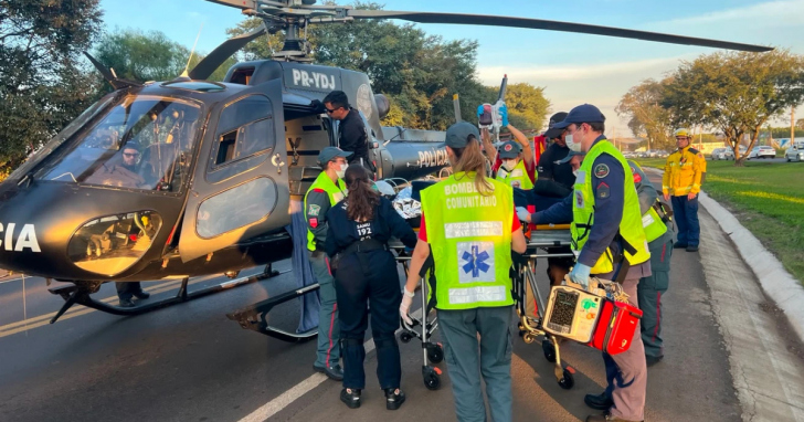 Motocliclista foi preso após atropelar um policial federal I Foto:Saer/Divulgação/4oito