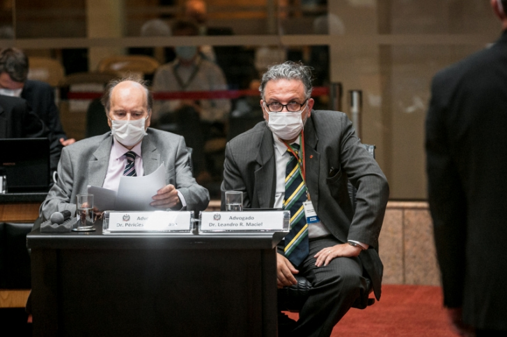 Leandro Maciel e Péricles Prade, advogados de acusação / Foto: Bruno Collaço / Agência Al