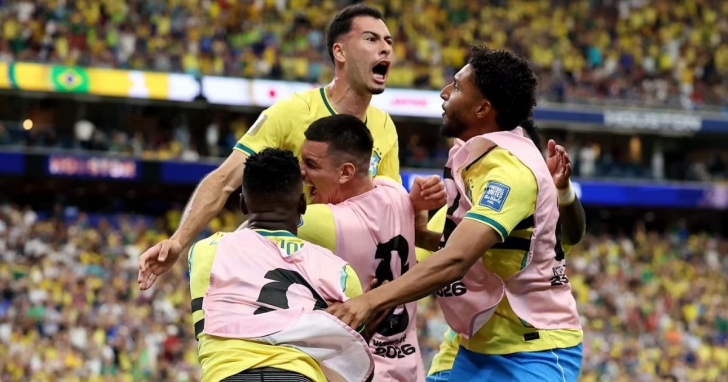 Gabriel Martinelli marcou nos acréscimos e colocou o Brasil nas oitavas da Copa do Mundo | Foto: Divulgação/FIFA