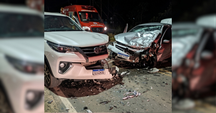 Motorista do Voyage morreu ainda no local do acidente | Foto: Divulgação/CBR