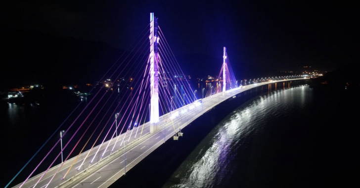 Trecho da Ponte Anita Garibaldi, na BR-101, será fechado para manutenção no pavimento nesta quarta-feira (9) | Foto: Via Costeira/4oito