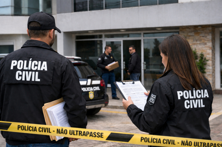 Polícia Civil investiga suspeita de fraude envolvendo a Construtora BS | Foto: imagem gerada com auxílio de IA/4oito