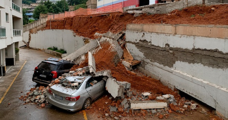 Estado terá 180 dias para fazer obras após deslizamento atingir condomínio em SC | Foto: Divulgação/TJSC