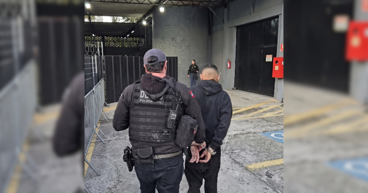 Mandado contra integrante apontado como membro da facção Os Manos foi cumprido em Criciúma | Foto: Divulgação/Polícia Civil