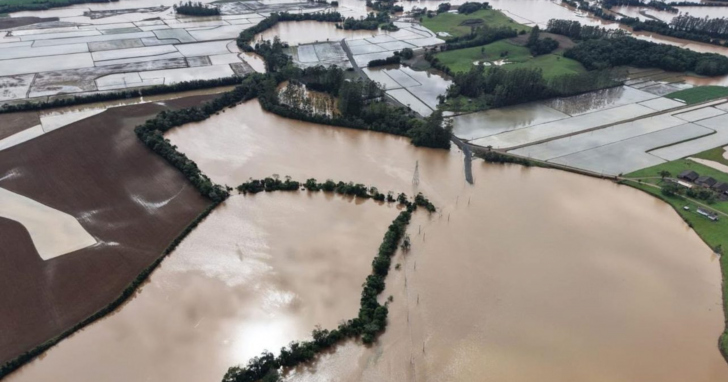 Estradas, pontes e outras estruturas produtivas somaram R$ 12 milhões em prejuízos em Turvo | Foto: Divulgação/Prefeitura de Turvo/4oito