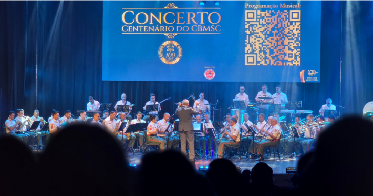 Concerto especial da Banda de Música do Corpo de Bombeiros Militar | Foto:CBM/4oito