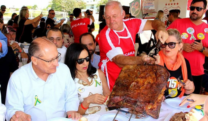 Geraldo Alckmin em Içara (foto: Bruno Neka Dal Ponte)