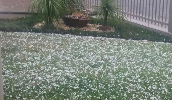 Granizo em Nova Veneza