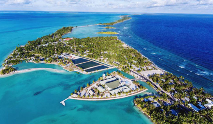 Ilha de Tarawa, capital do país
