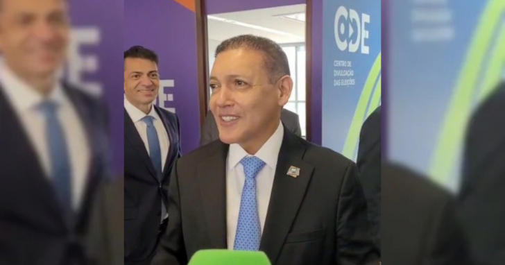 Ministro Kássio Nunes Marques, estima que a apuração presidencial seja concluída entre 20h30 e 21h | Foto: Divulgação/Acaert