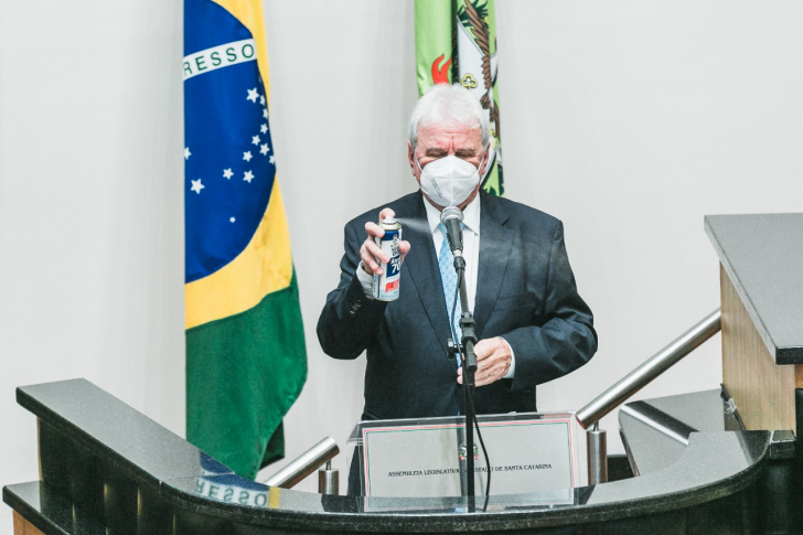 Moacir Sopelsa, novo presidente da Alesc / Foto: Bruno Collaço / Agência AL