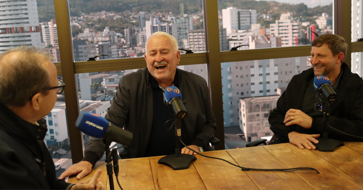 Zenor Fragnani e Vicervânio Fontana foram entrevistados por Adelor Lessa | Foto: Davi Brabos/4oito