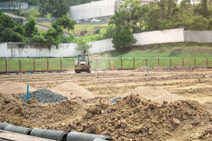 Estádio do Próspera segue em obras / Foto: EC Próspera / Divulgação