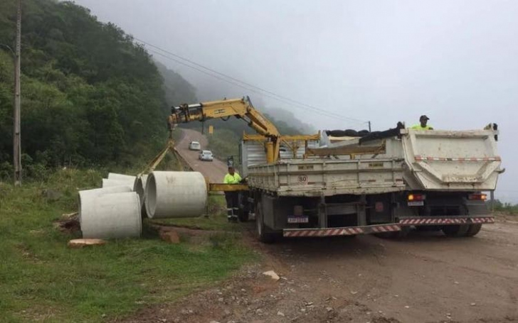 Já há frentes de obras trabalhando na SC-370 / Foto: Divulgação