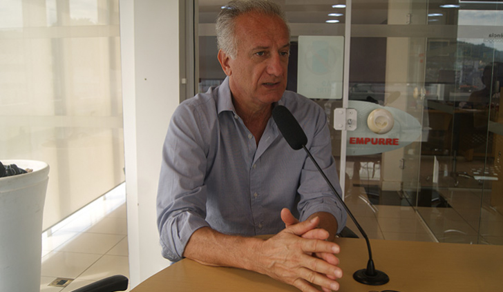Olvacir Fontana, presidente do Sindicato da Indústria da Construção Civil de Criciúma (foto: Clara Floriano)