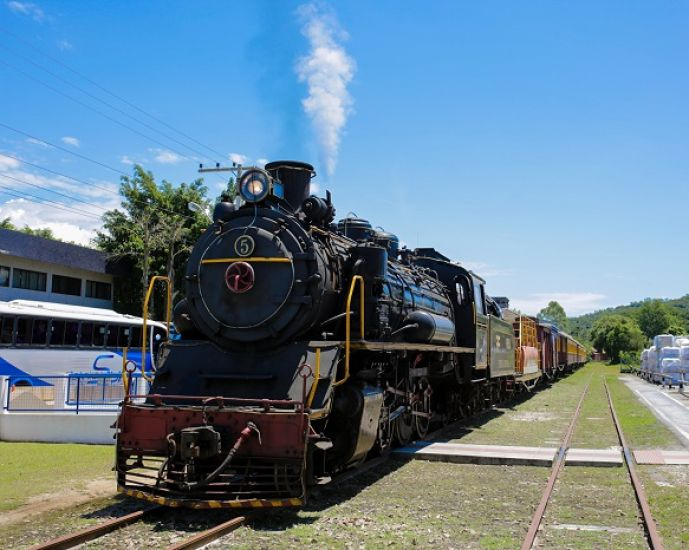 O trem utilizado nos passeios / Foto: Divulgação