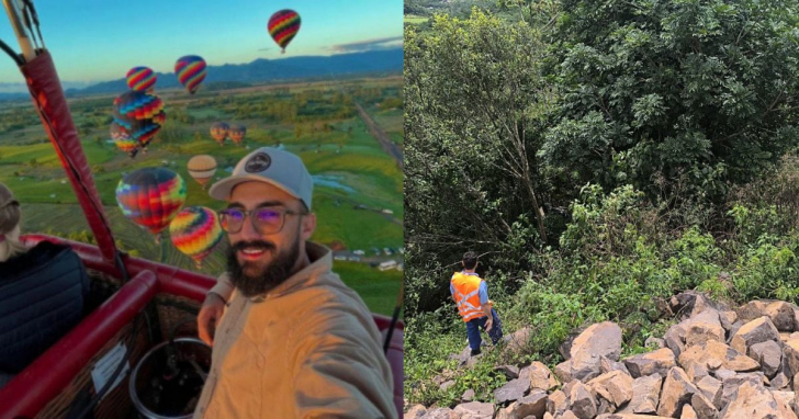 Piloto de balão está desaparecido desde domingo (8) | Foto: Arquivo pessoal/CBMSC/4oito