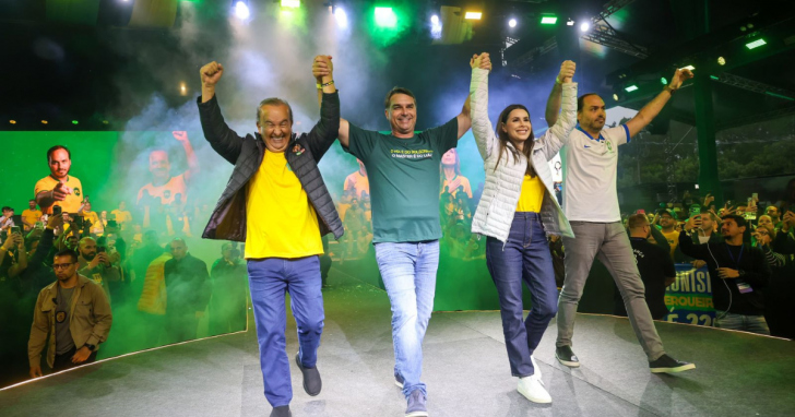 Evento do PL em Florianópolis reuniu mais de 5 mil pessoas em anuncio de pré candidaturas do partido I Foto: Divulgação/4oito 