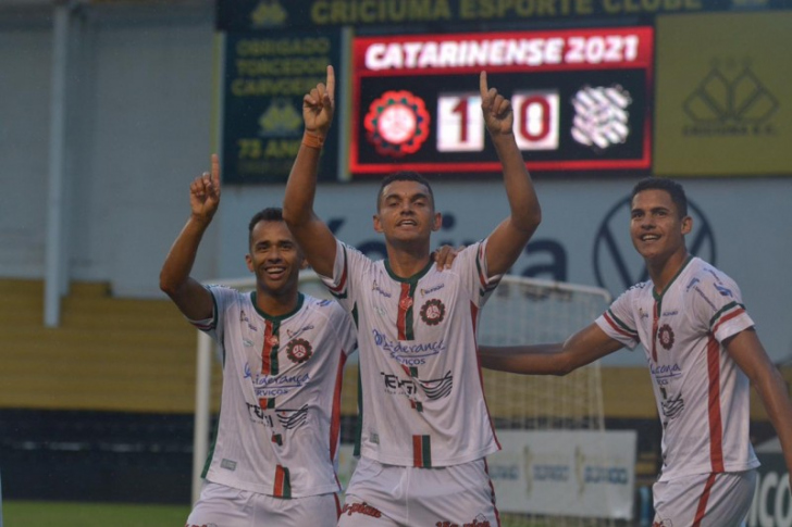 No Catarinense 2021, a última vitória do Próspera foi contra o Figueirense / Foto: Lucas Colombo / EC Próspera