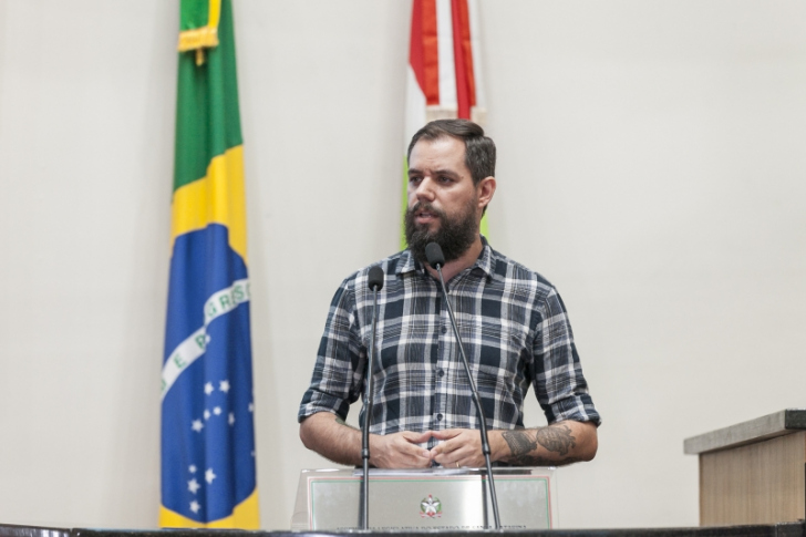 Presidente do Sindinorte na Alesc / Divulgação