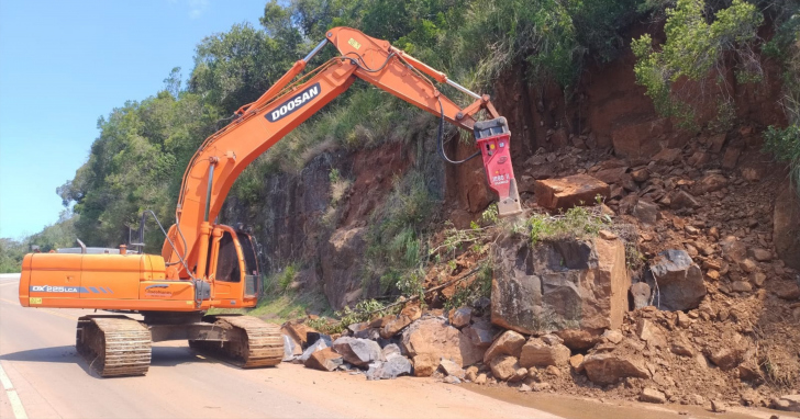 Via está interditada desde o sábado (26), poucas horas após a liberação | Foto: Arquivo/4oito