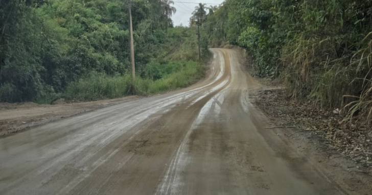 Trecho da Rodovia dos Mineiros aguarda pavimentação há décadas | Foto: Prefeitura de Urussanga/Divulgação/4oito