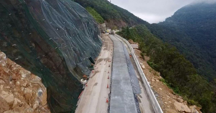 Obras de pavimentação na Serra da Rocinha, na BR-285, entram na reta final em Timbé do Sul | Foto: Divulgação/DNIT