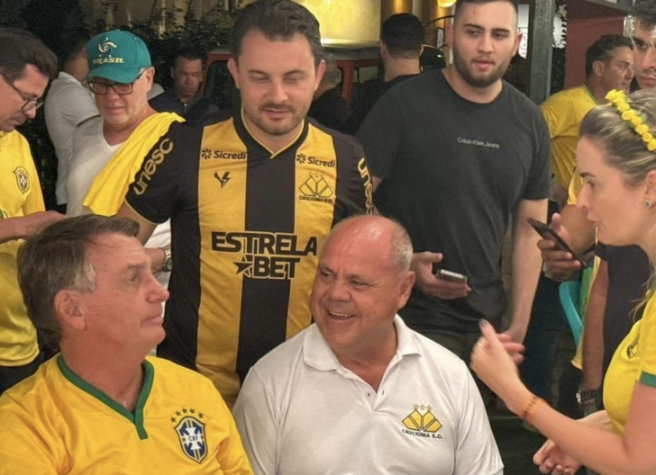 Arleu e Guilherme com Bolsonaro