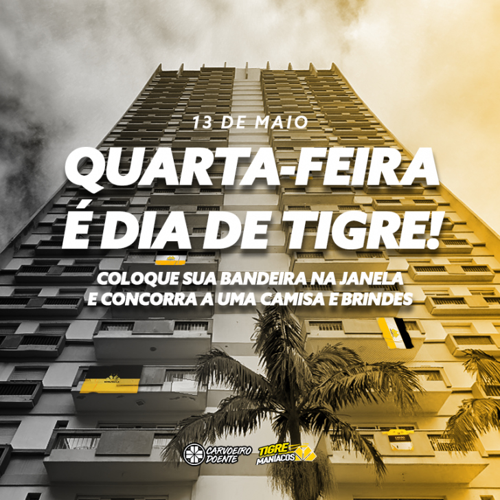Torcida do Tigre promete transformar a quarta-feira em dia de jogo!