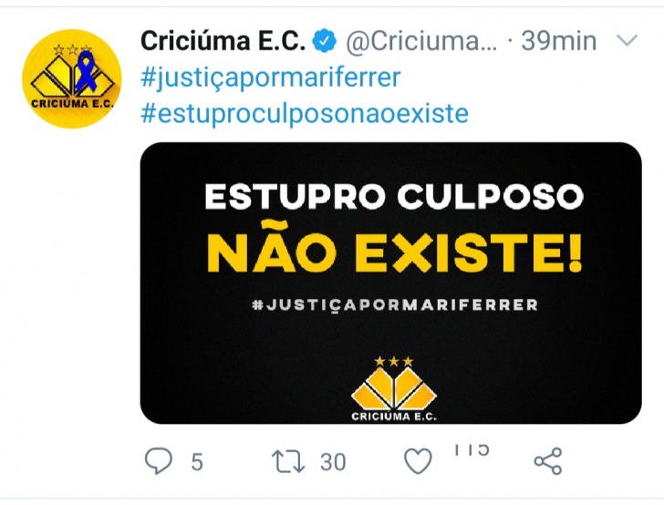 Caso Mari Ferrer: Nem todos os clubes se manifestam
