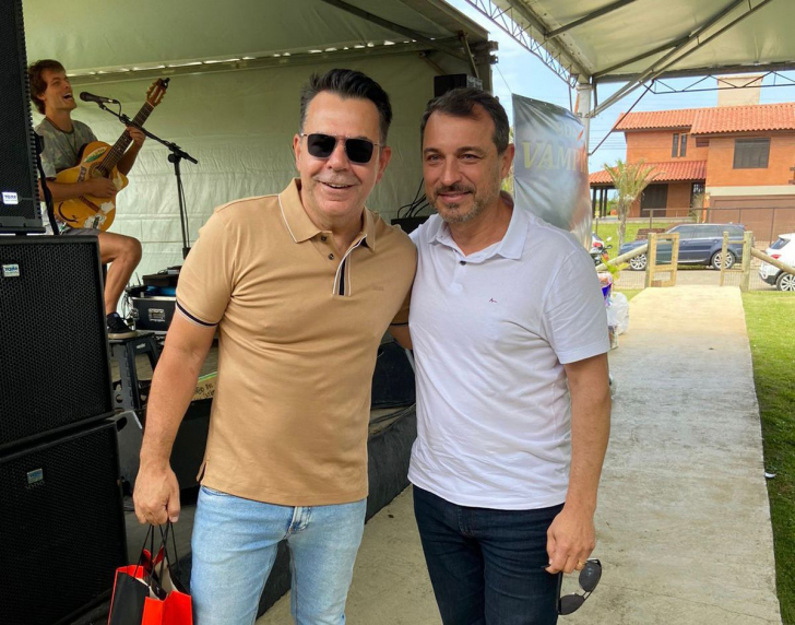 Ex-governador Moisés no Rincão no aniversário do Vampiro