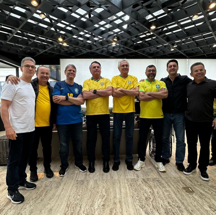 Jorginho Mello participa de ato ao lado de Bolsonaro na Avenida Paulista