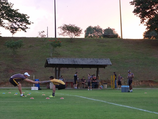 Conversa de duas horas e treino ao entardecer