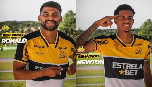 Ronald e Newton Jr serão apresentados nesta segunda-feira