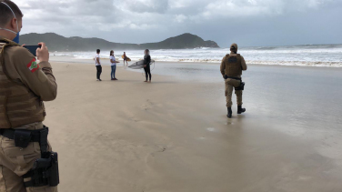 Notícia - Praias fechadas em Imbituba no fim de semana de Páscoa