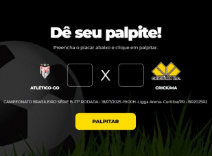 Notícia - Bolão Bistek: Dê seu palpite para Atlético-GO x Criciúma
