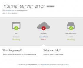 Notícia - Instabilidade no Cloudflare deixa Portal 4oito, X, ChatGPT e outros sites fora do ar 