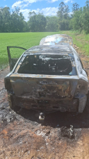 Notícia - Assalto em posto de combustíveis termina com veículo incendiado em Forquilhinha