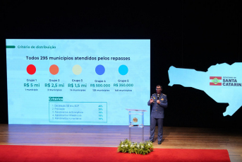 Notícia - Governo de SC e Poderes unem esforços em lançamento de ações para ajudar na reconstrução do estado